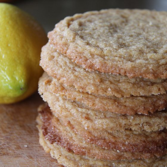 Lemon Ginger Einkorn Sugar Cookies