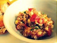Farro Salad with Corn, Tomatoes and Feta