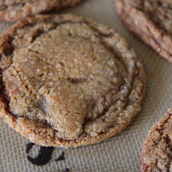 Perfect Whole Grain Molasses Cookies