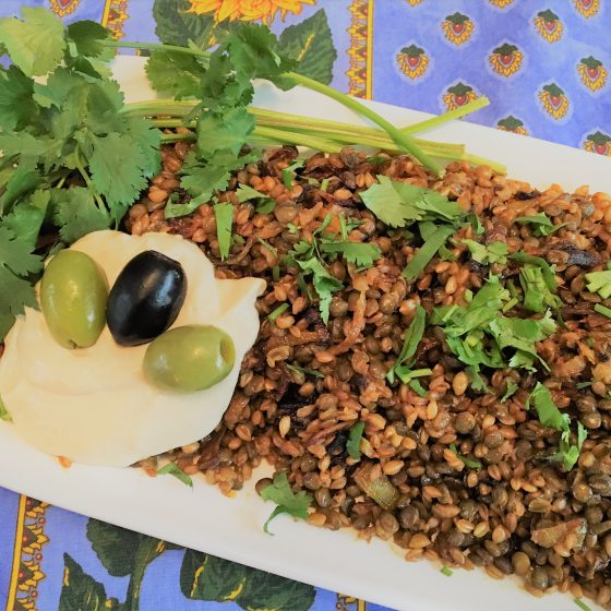 Lebanese Einkorn and Lentils