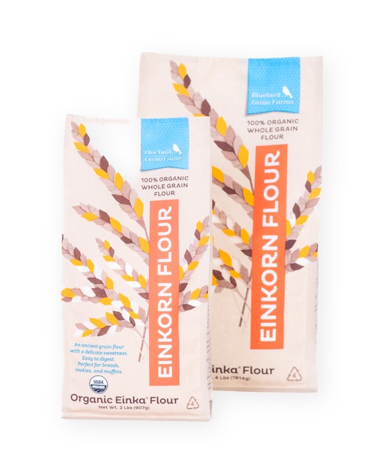Organic Einkorn flour, Farm fresh flour