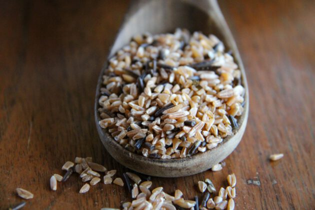 organic ancient grains, pilaf, emmer, wild rice