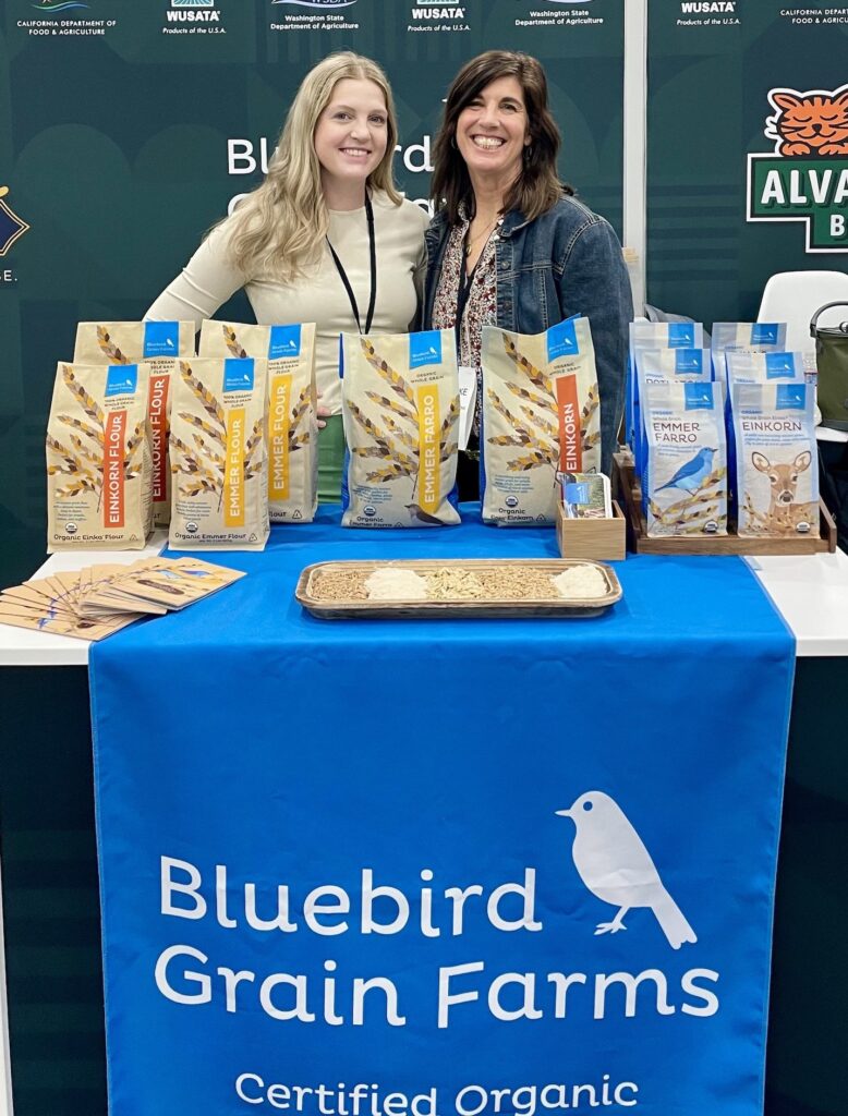 Brooke and Larkin representing Bluebird at the Winter Fancy Food Show in Las Vegas. 