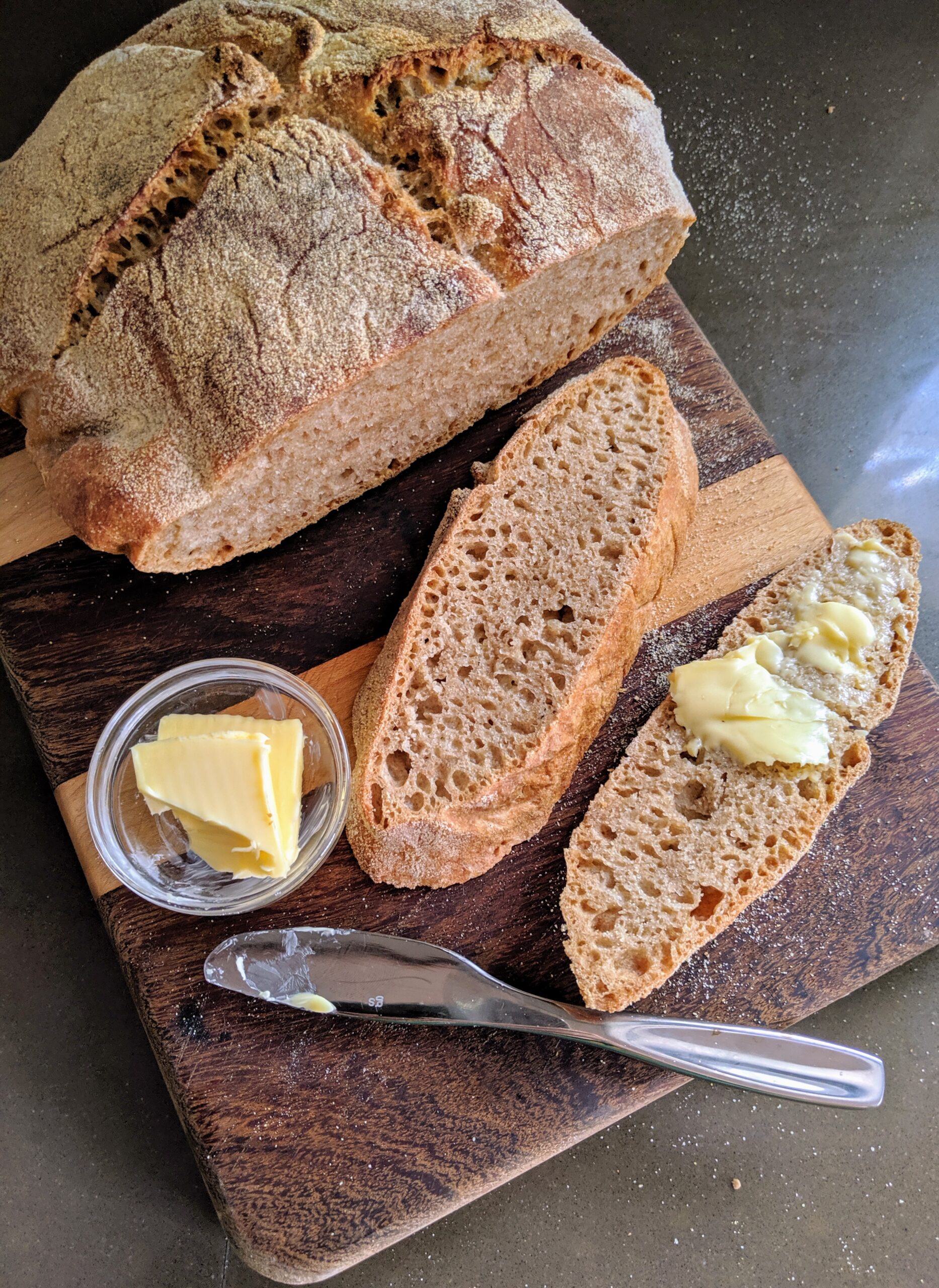 Crusty Sourdough Bread with Bluebird Einkorn Wheat