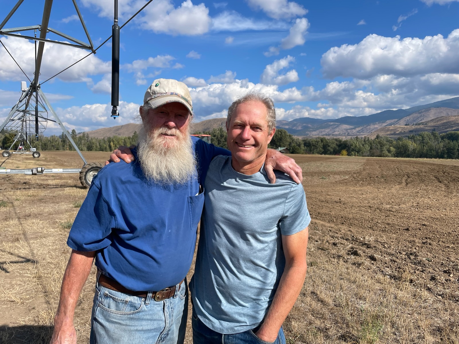 Treebeard and Sam Lucy two of Washington States First Organic Wheat Producers
