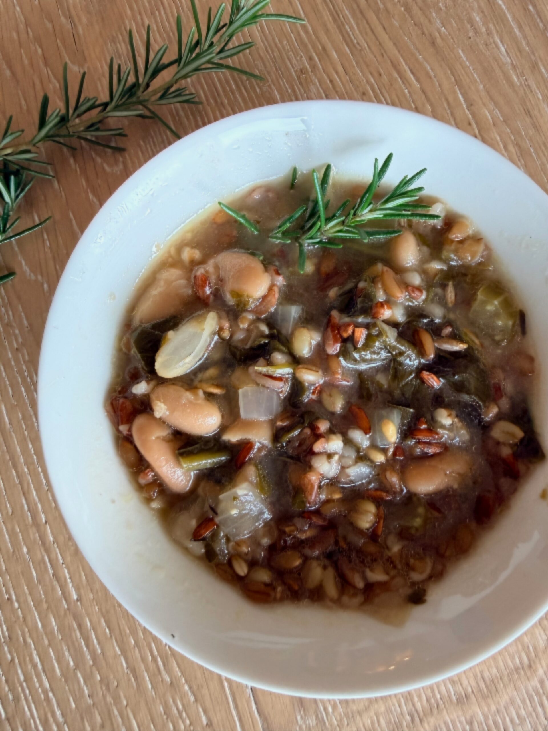 Ancient Grain Vegetable Soup, Spring Soup Recipe