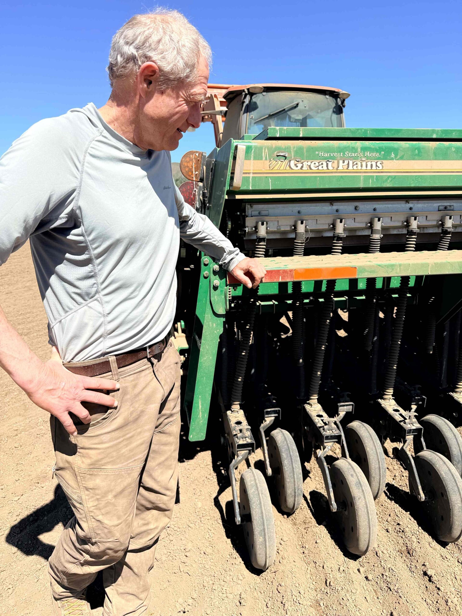 Sam Lucy Planting Einkorn Wheat