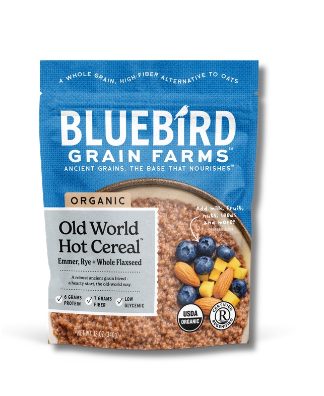 organic hot cereal, flax, rye, emmer, farro, Old World Hot Cereal, Old World Cereal